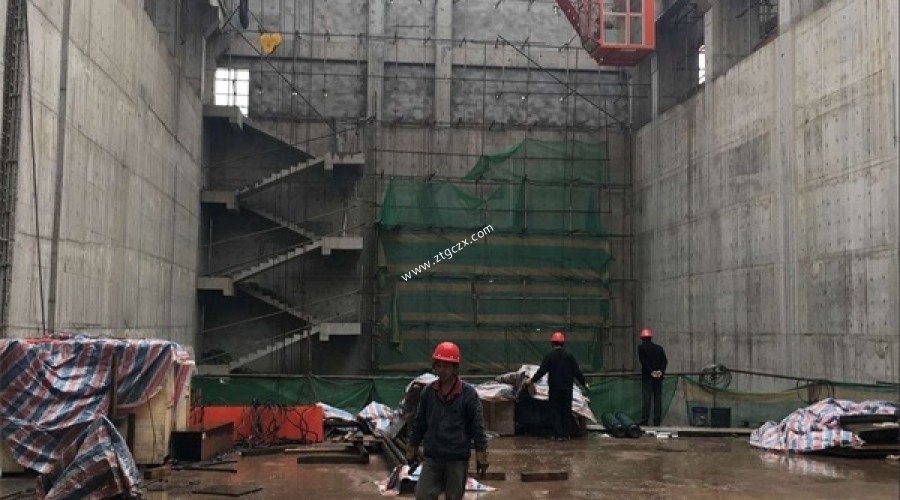 建設中的安居電站主廠(chǎng)房照片